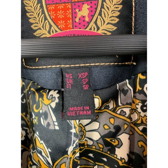 Isaac Mizrahi Live! Womens Estate Collection Blazer XSP Gray With Ornate Lining - Picture 6 of 7